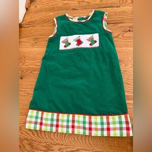 Little Threads Smocked Christmas Stockings Dress - Size 4T